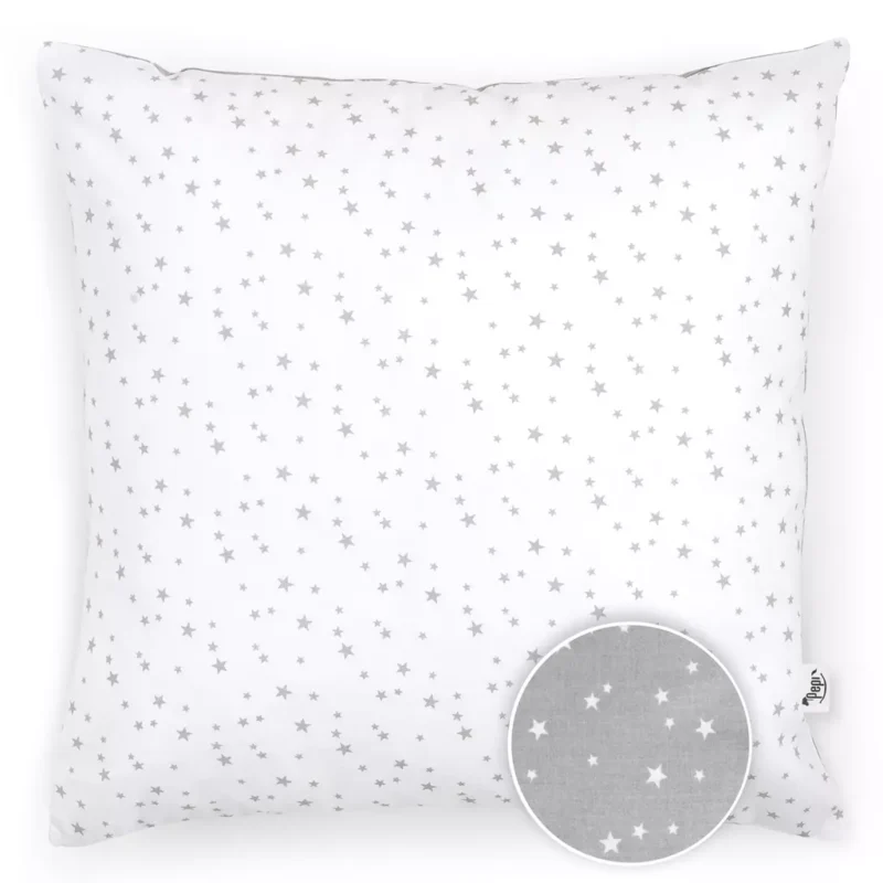 Bawełniana poszewka 40x40 na poduszkę z suwakiem Grey Galaxy