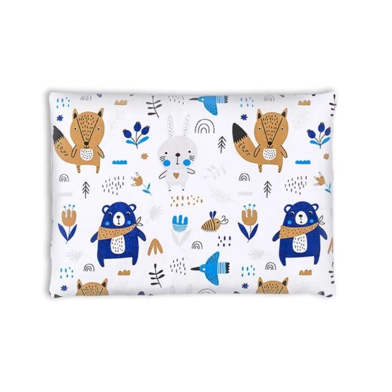 Poduszka płaska 25×35 - Blue Bear - bawełna