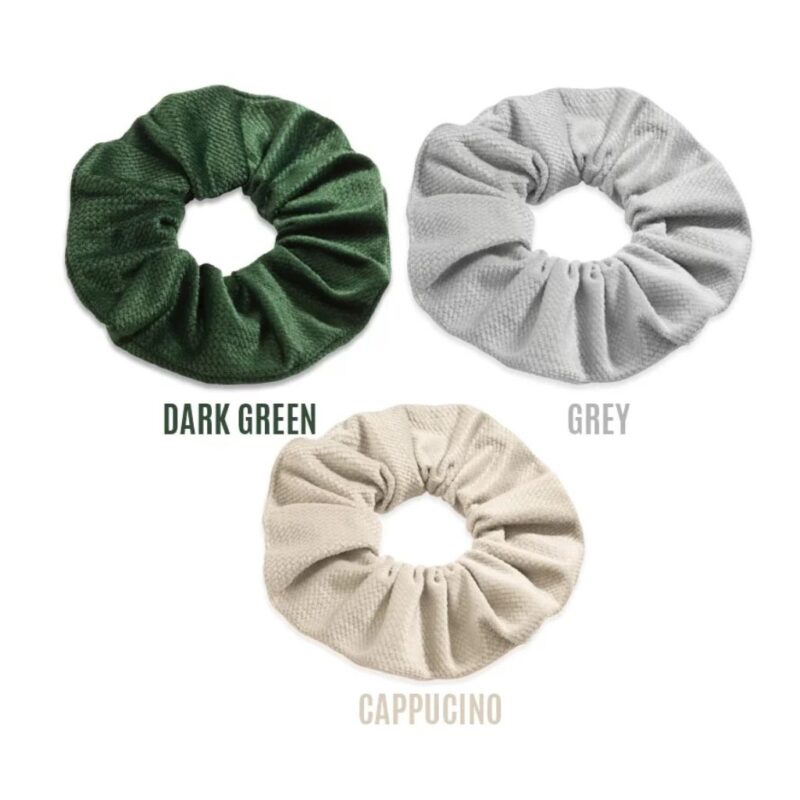 Gumka do włosów Scrunchie z velvetu (zestaw 3)