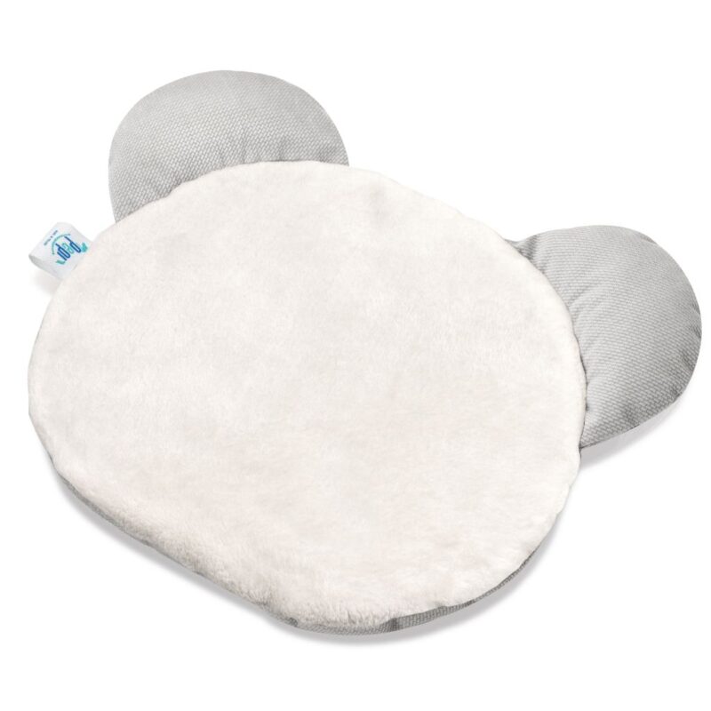 Poduszka płaska MIŚ - grey - velvet/plusz