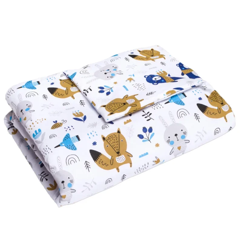 Kołderka 100×135 - Blue Bear - bawełna