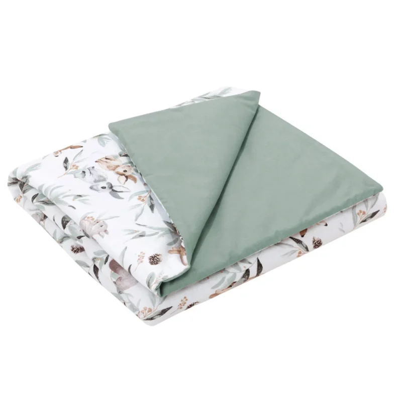 Kołderka 55×75 - Green Groove Sage - bawełna