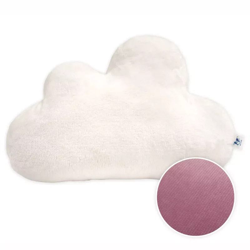 Poduszka CHMURKA old rosa z pluszem