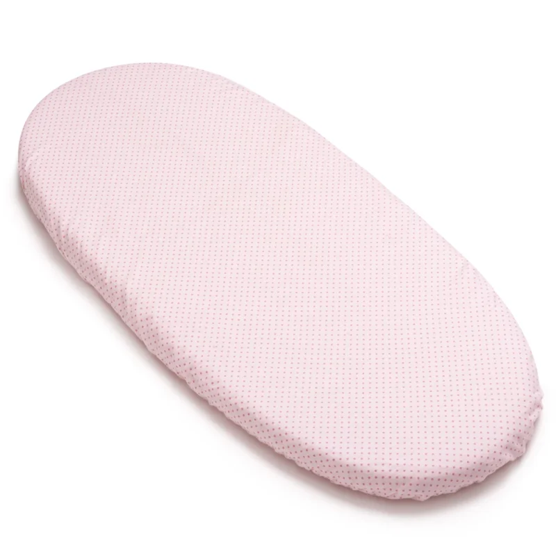Prześcieradło z gumką do gondoli Dots Pink