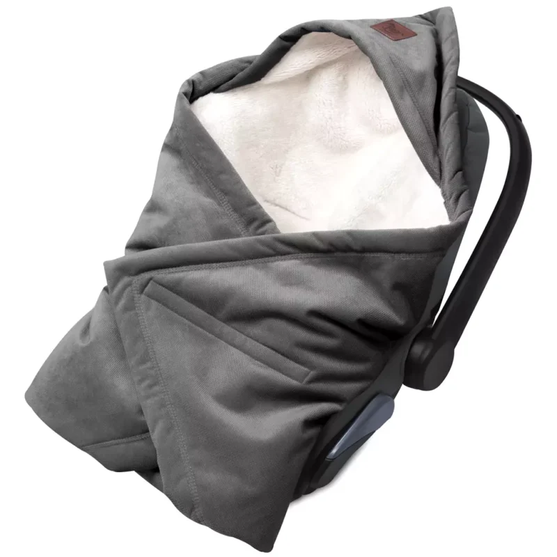 Kocyk do fotelika samochodowego Royal Comfort z velvetem grafit