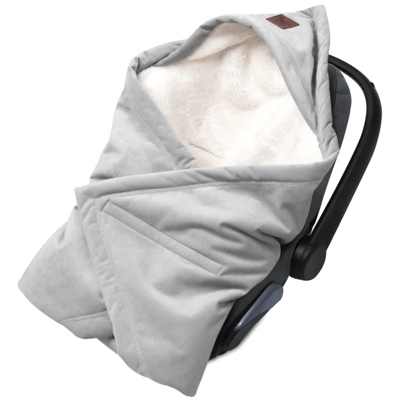 Kocyk do fotelika samochodowego Royal Comfort z velvetem grey