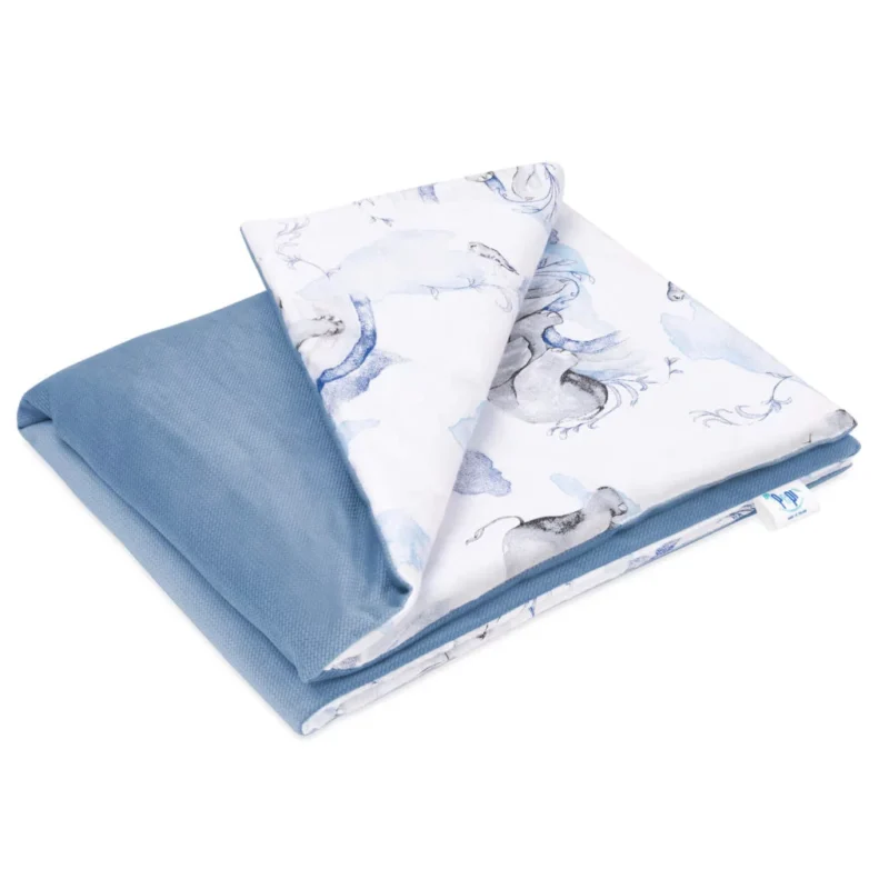 Kołderka 55×75 - Eledreams Blue - bawełna/velvet