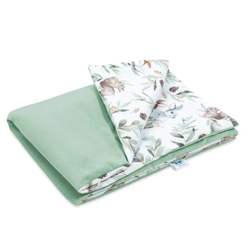 Kołderka 55×75 - Green Groove - bawełna/velvet