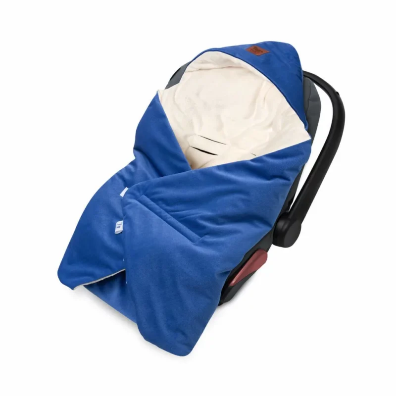 Kocyk do fotelika samochodowego z pluszem blue minky