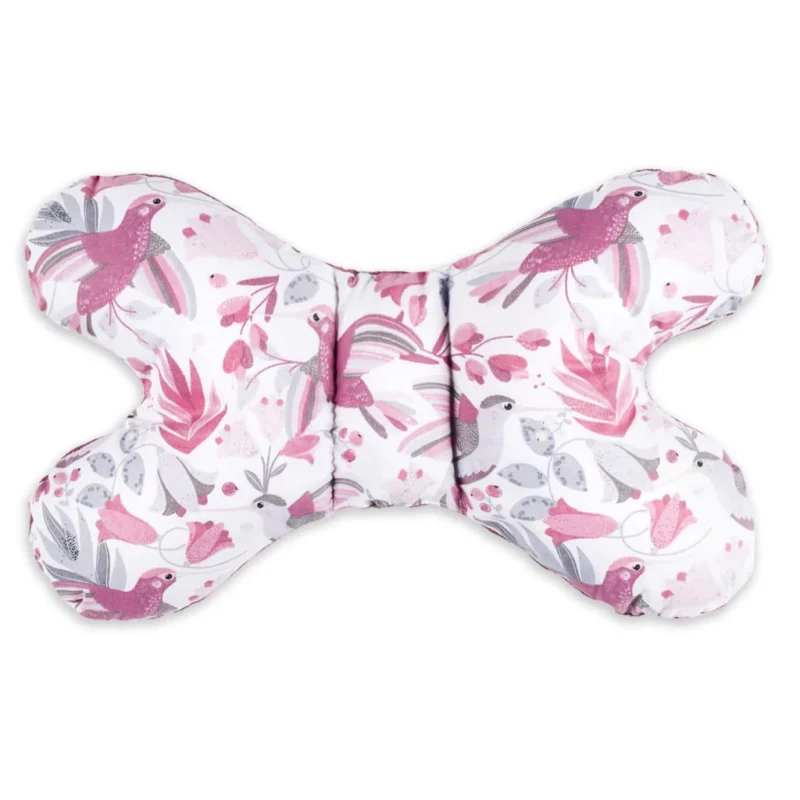 Poduszka MOTYLEK Hummingbird z velvetem grey