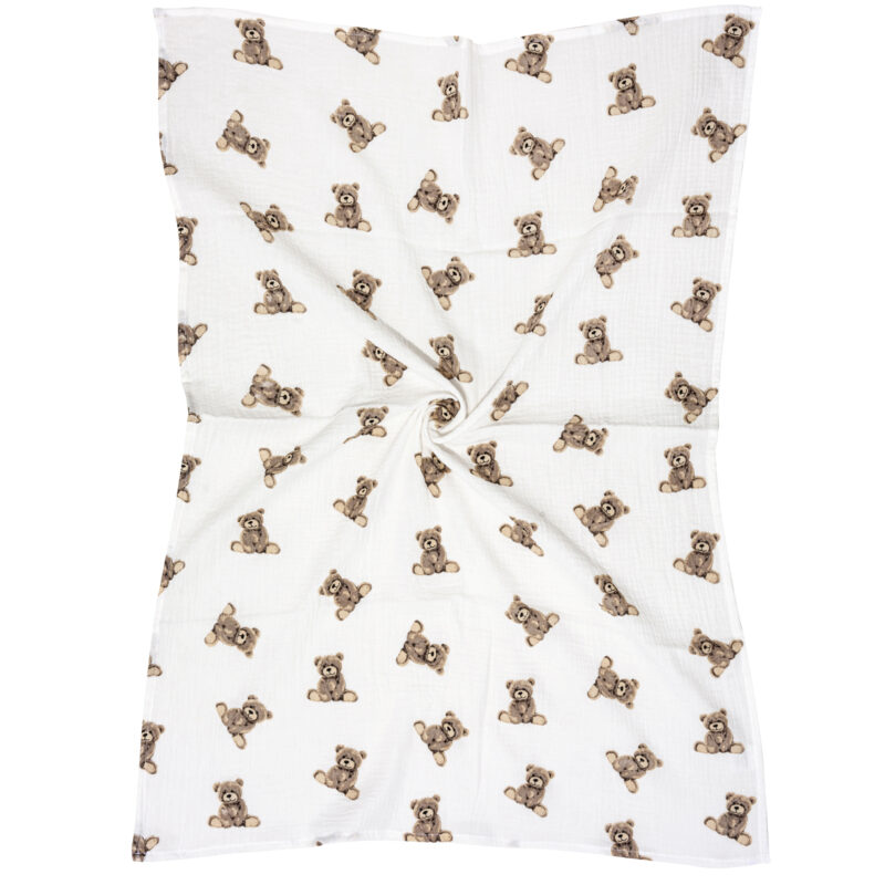 Otulacz Muślinowy Premium Sweet Teddy