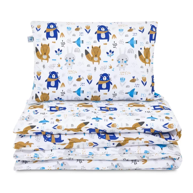 Pościel dziecięca 140×200 z poszewką na poduszkę 70x80 Blue Bear