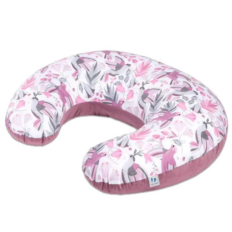 Poduszka do karmienia ROGAL Hummingbird z velvetem old rosa