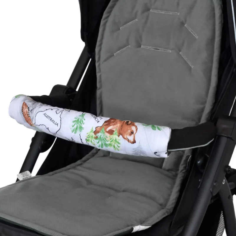 Ochraniacz na pałąk do wózka spacerowego Wild Land velvet grafit