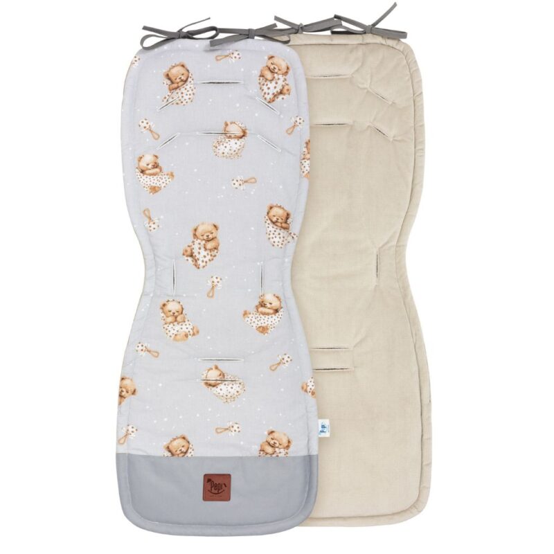 Wkładka do wózka Sleeping Teddy Bear z velvetem cappucino