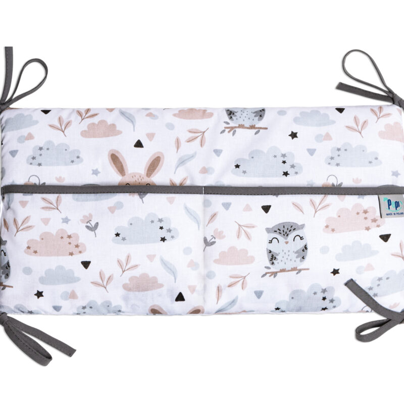Bawełniany organizer do łóżeczka 42×22 Forest Friends