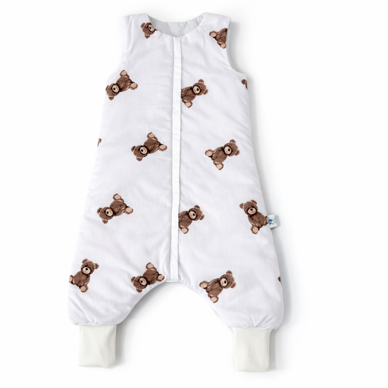 Śpiworek bawełniany z nogawkami do spania Sweet Teddy