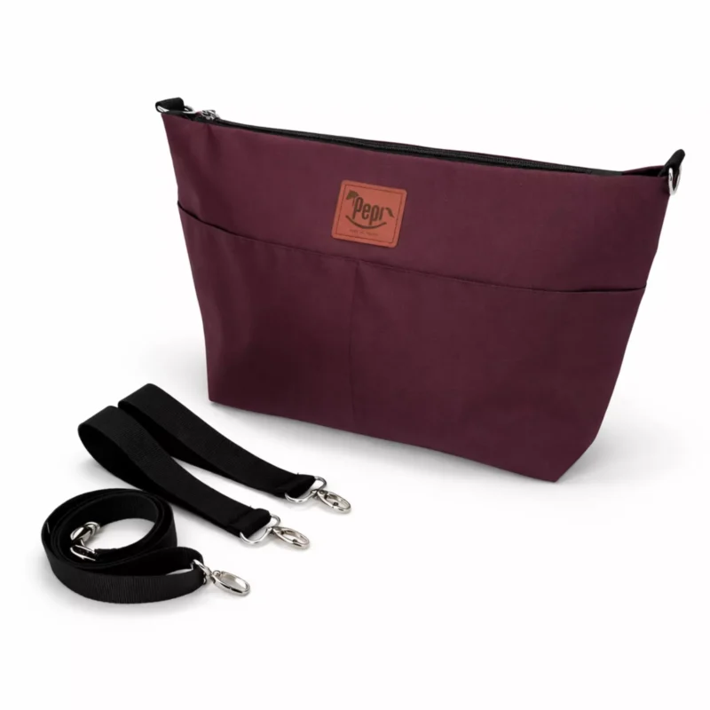 Torba wodoodporna do wózka shopper Burgund