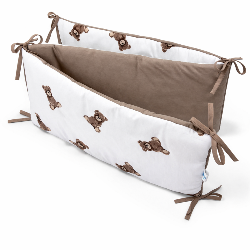 Ochraniacz do łóżeczka Sweet Teddy cappucino
