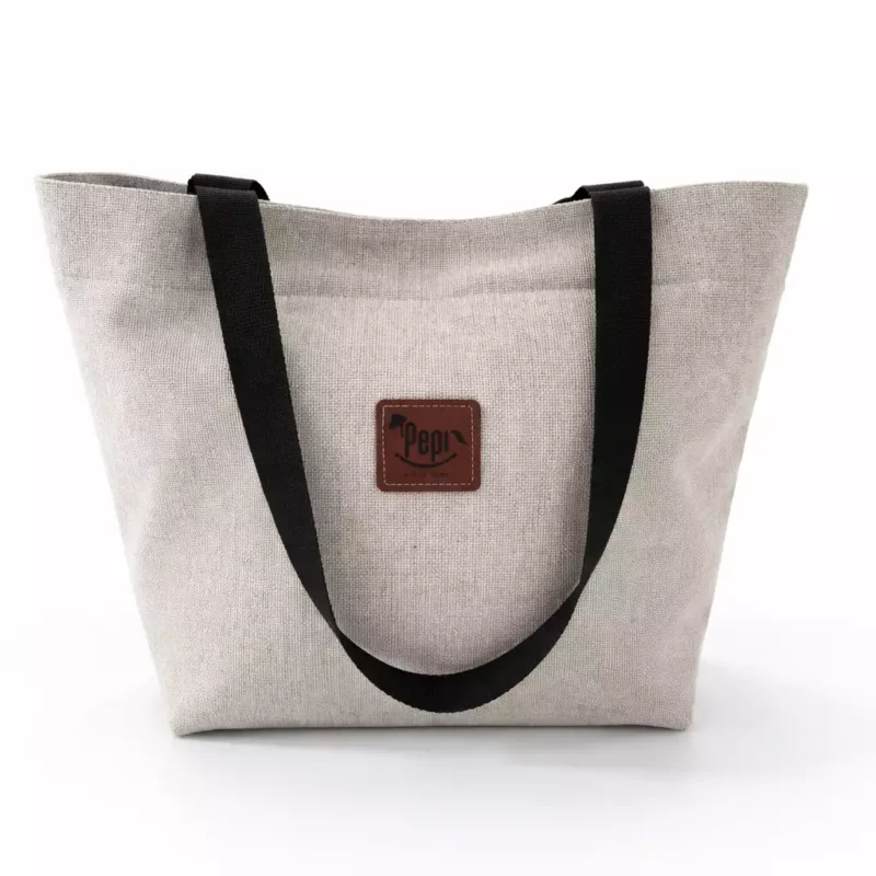 Torba shopper z imitacji lnu