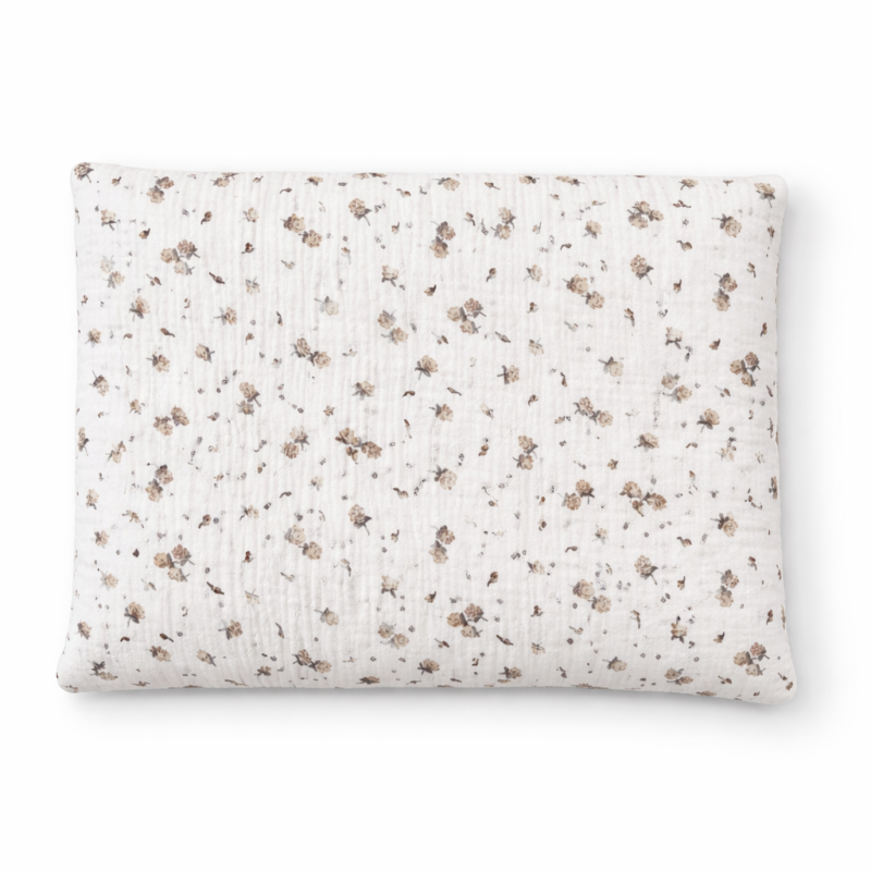 Poduszka płaska 30x40 Rosalie z velvetem cappucino