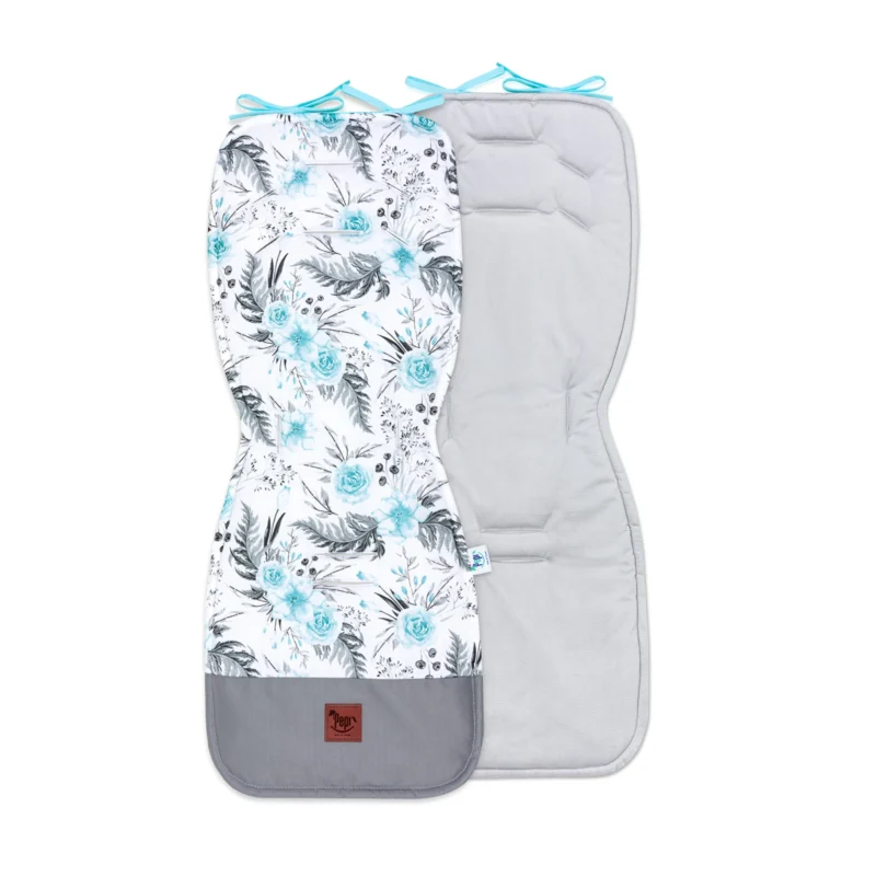 Wkładka do wózka Garden Mint z velvetem grey