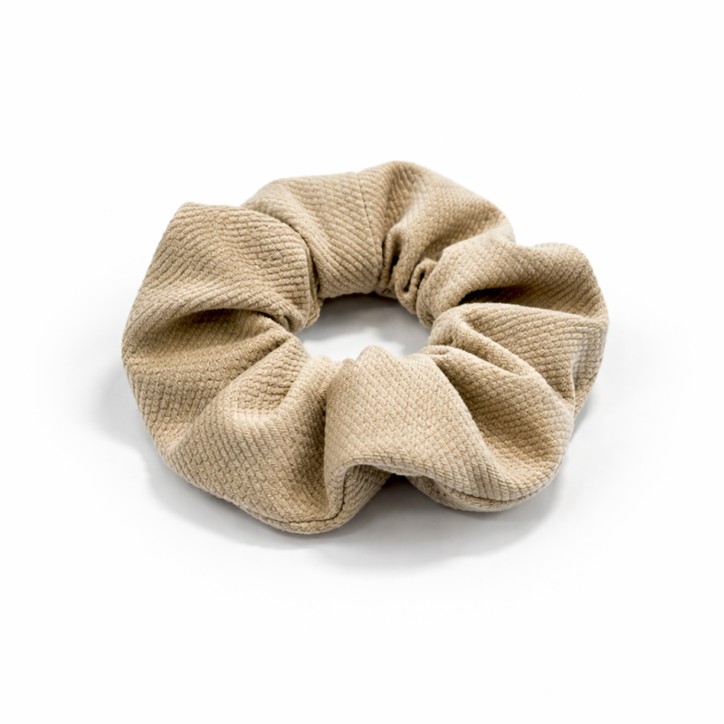 Velvetowa gumka scrunchie Cappucino
