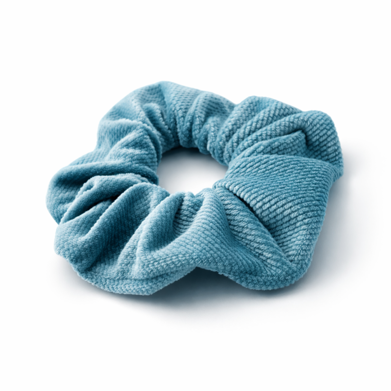 Velvetowa gumka scrunchie Emerald
