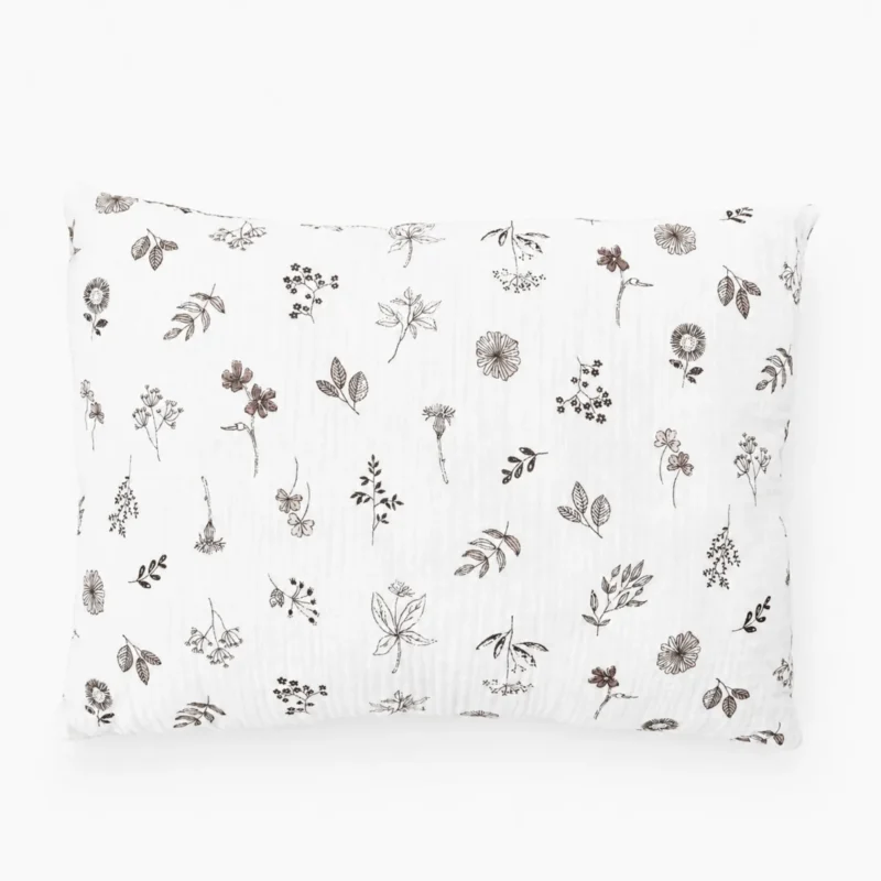Poduszka puchata 30x40 Botanique z velvetem taupe